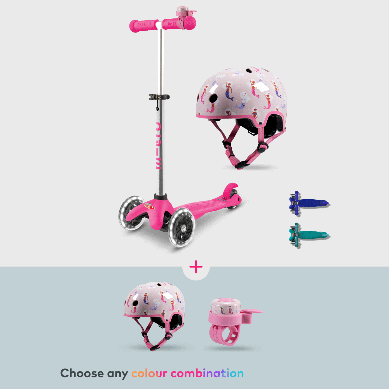 Mix and Match Mini Plus, Printed Helmet and Printed Bell